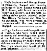 Buchanan,Hugh- George Brown(LarcenyCharges)